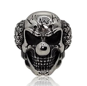 Horror Gothic Punk Smiling Joker Clown Ring